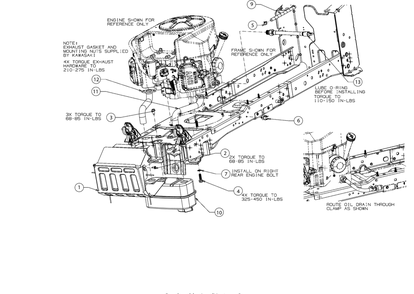 Engine Accessories Diagram and Parts List for XT2-LX42KW (13BGA1CS010)(2016) Cub Cadet Lawn Tractor